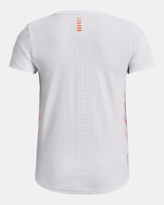 Women's UA Iso-Chill Laser T-Shirt, White, pdpMainDesktop image number 6